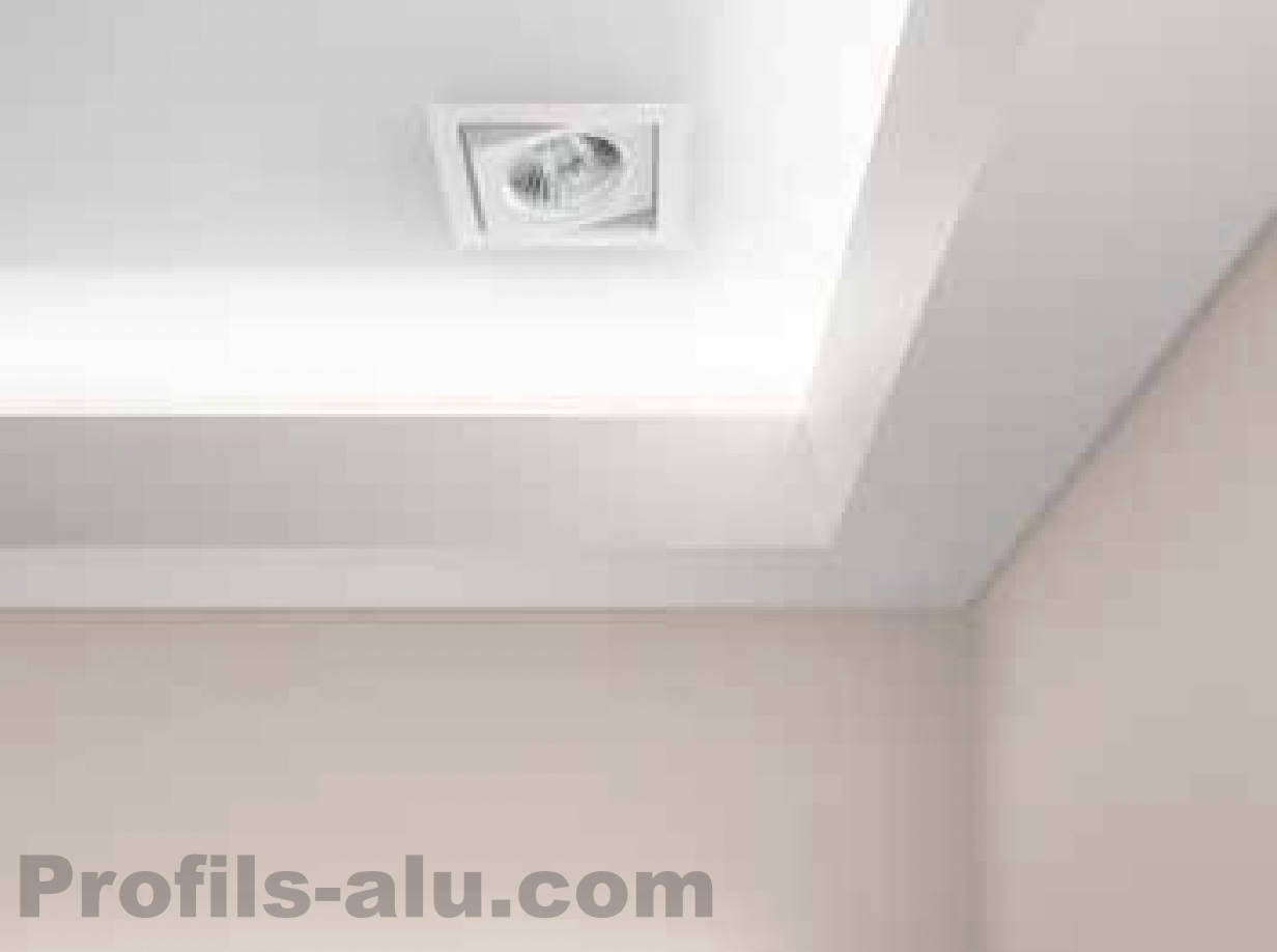 MOULURE PLAFOND LED Polystyrène HD 102x70 mm