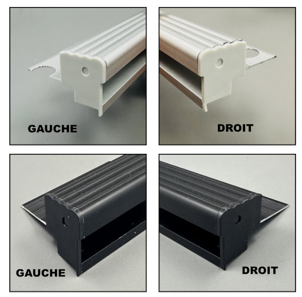 NEZ DE MARCHE LED 12 mm FINITIONS