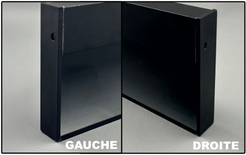 PLINTHE ALU LED FINITION NOIRE