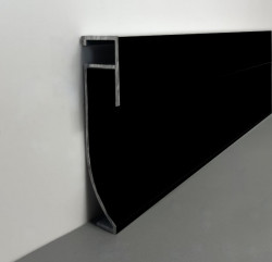 Plinthe Alu anodisé 60mm  LED ALU OU NOIR