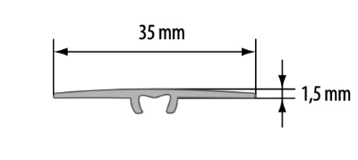 SCHEMA BARRE DE SEUIL PLATE VIS CACHEES