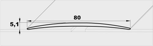 SCHEMA BARRE SEUIL 80 mm