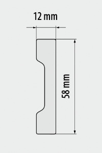 SCHEMA PLINTHE Polystyrène HD 58 mm